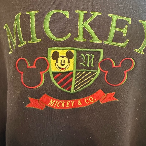 Disney Mickey Navy Crewneck Sweater vintage unisex - Picture 2 of 9